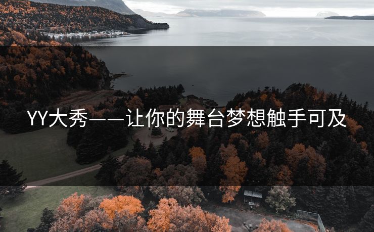 YY大秀——让你的舞台梦想触手可及